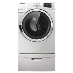   Samsung 7.5 Cu. Ft. White Electric Steam Dryer   DV501AEW Appliances