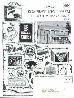Rombins Nest Farm Fairfield PA Gift Catalog 1971 2  