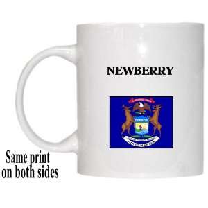    US State Flag   NEWBERRY, Michigan (MI) Mug 