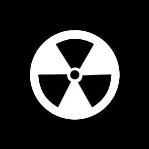  Radioactive vinyl window decal sticker