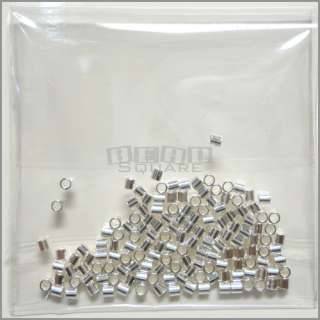 Sterling Silver Tube Crimp Beads Spacers 1.5mm / 2mm  