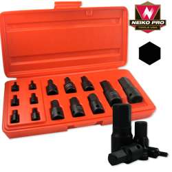   MM METRIC SIZE HEX ALLEN BIT SOCKET DRIVE TOOL SET FOR WRENCH  
