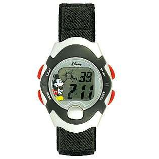   Digital Dial and Black Fabric Band  Disney Jewelry Watches Kids