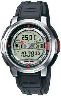   AQF100W 7B MENS TIDE GRAPH DIGITAL THERMOMETER SPORTS WATCH RESIN BAND