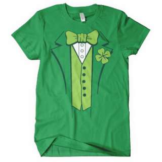LEPRECHAUN TUXEDO T shirt st. Patricks day irish beer drinking parade 