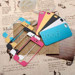 Aluminum Metal Front & Back Sticker Cover Case Skin Protector For 