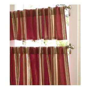 Pottery Barn Striped Cafe Curtain:  Home & Kitchen