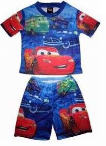 New Disney Cars McQueen Boys Clothing Sets Tops Pants #2  
