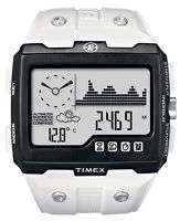 Timex Expedition WS4 White Strap Black/Black Face NEW  
