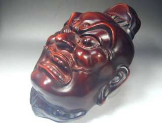   Nio Mask #304 Demon Slayer Warrior God Fudo Myoo Iron Noh Buddhism Art