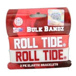   Crimson Tide Large Bulk Bandz Band Bracelet 2PK