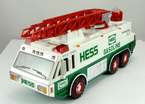 Toy Hess Vehicles 1989 White Aerial Ladder Fire Truck 1996 Emergency 