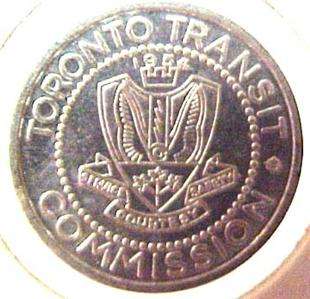 SOUVENIR TORONTO TRANSIT COMMISSION TOKEN 1954 7809C*  