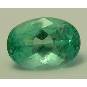  4.69 Cts Natural Colombian Emerald Oval Cut Everything 