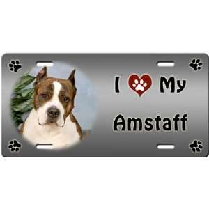   My American Staffordshire Terrier License Plate