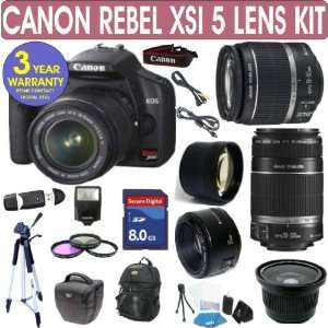  Canon Rebel XSi + Canon 18 55mm Lens + Canon 55 250mm Lens + Canon 