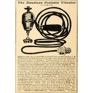  1906 Ad American Portable Vibrator Home Muscles Health 