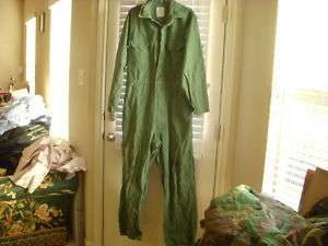 US MILITARY COVERALLS UTILITY OD GREEN SIZE LARGE  