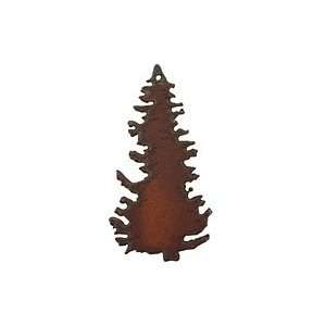  The Lipstick Ranch Rusted Iron Pine Tree 36x69mm Charms 