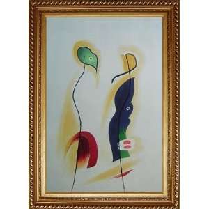   with Exquisite Dark Gold Wood Frame 42.5 x 30.5 inches: Home & Kitchen