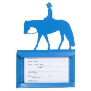  Stall Card Holder Western Horse
