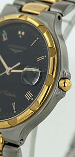   Conquest 18k Gold and Stainless Steel Perpetual Calendar Watch  