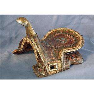 Antique 17th 18th century Islamic Ottoman Persian Saddle for sword 
