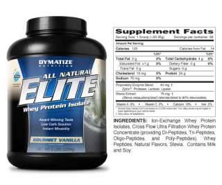Dymatize Elite Whey Protein Isolate Vanilla Free US Shipping
