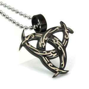 Cool Mens Celtic Pendant Stainless Steel Necklace Chain  