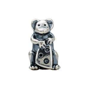   Kera Sterling Silver Mouse With Cheese Bead: Kera Beads: Jewelry