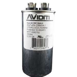 Aviditi CMC28 Capacitor, 45 Microfarad, 370 Volt, Round  
