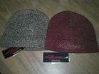   Collection Wool Skullie/Beanie Unisex Winter Hats Brown & Burgundy NWT