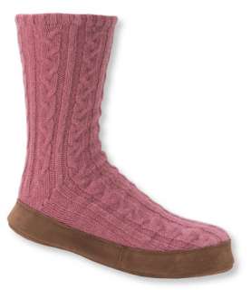 Womens Slipper Socks, Cable: Slippers  Free Shipping at L.L.Bean