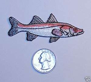 Snook Embroidered fishing patch applique  