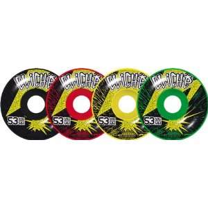   Cliche Mad Brains 53mm Rasta Mix Set Skate Wheels