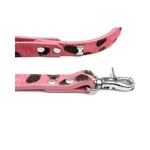 Chromebones Pink Dalmation Leather Dog Lead (Small): Pet 
