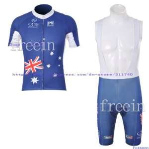 2010 australia short sleeve cycling jerseys and bib shorts set/cycling 