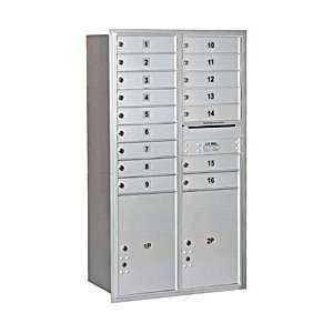 Mailbox   15 Door High Unit (55 Inches)   Double Column   16 MB1 Doors 
