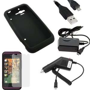   Travel Charger + Micro USB Data Cable for HTC Verizon Rhyme / Bliss