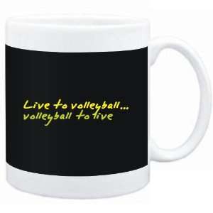 Mug Black  LIVE TO Volleyball ,Volleyball TO LIVE   Sports  