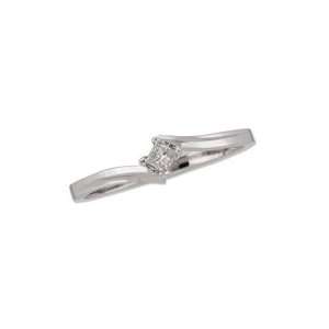  10kt. White Gold, .08 ct. tw. Diamond Promise Ring (Size 6 