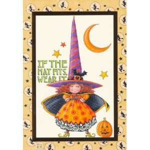  Halloween Greeting Card If The Hat Fits Witch by Mary 