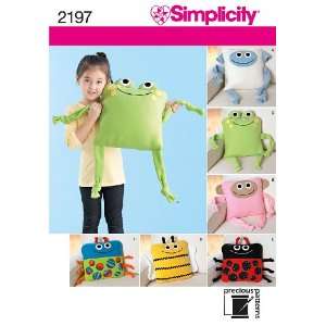  Simplicity Sewing Pattern 2197 Fleece Pillows, One Size 
