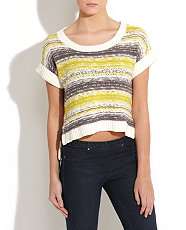 null (Multi Col) Only Multi Coloured Cropped Knitted Top  246182399 