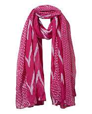 Pink Pattern (Pink) Fuschsia Pink Tribal Scarf  252360479  New Look