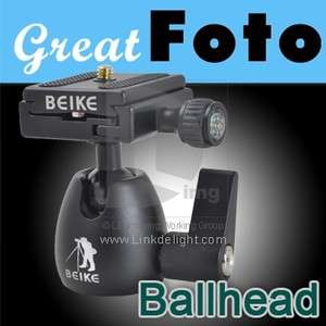 BK 01A 360° rotate Tripod Monopod Ball Head Camera Ballhead+quick 