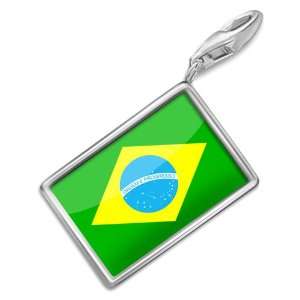  FotoCharms  Brazil Flag   Charm with Lobster Clasp For 