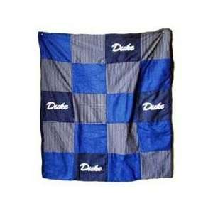 Duke Blue Devils 50X60 Patch Quilt Throw/Blanket/Bedspread:  