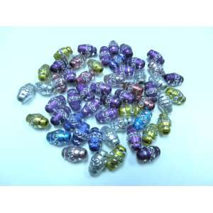  20 Aluminum Metal Oval Beads assorted Colors 13mm Kitchen 
