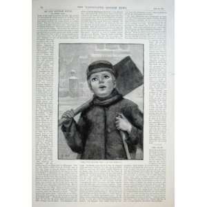  Clear Your Doorstep Of Snow 1894 Old Print Fine Art